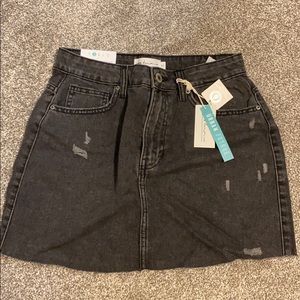 Denim mini skirt